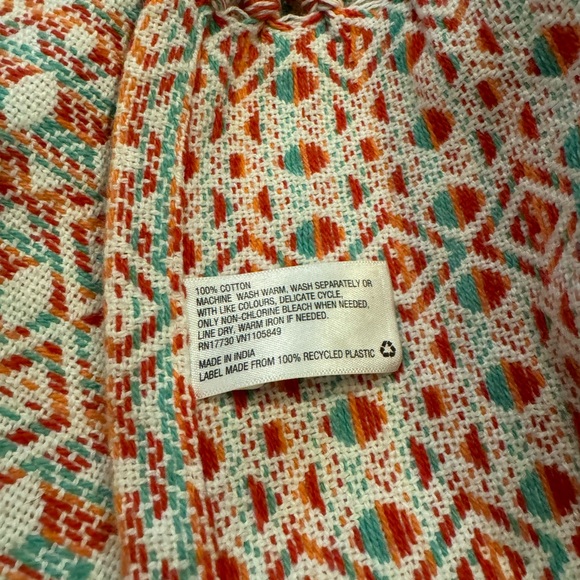 Knit Boho Blanket with Tassels - Picture 6 of 6